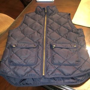 J crew navy vest
